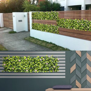 Terrasse Erweiterbar Künstlich Efeu Blatt Abdeckung Sichtschutz Zaun Sichtschutz PVC Rankgitter - Bild 1 von 24