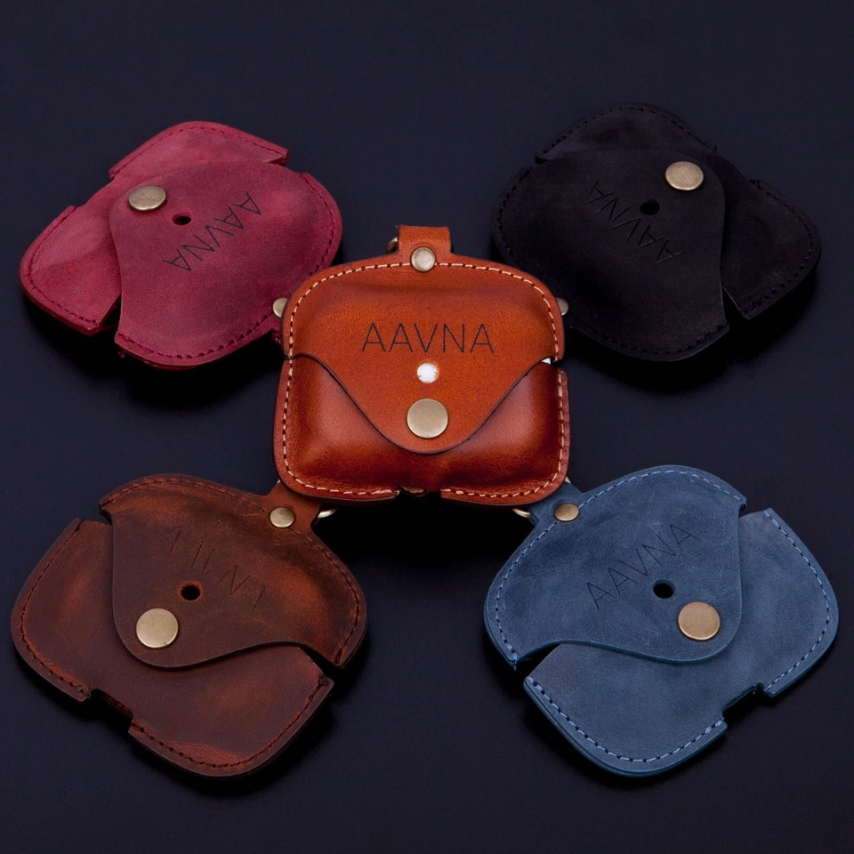 Capa de couro genuína artesanal compatível com Airpods Pro e AirPods Pro 2 - Imagem 1 de 1