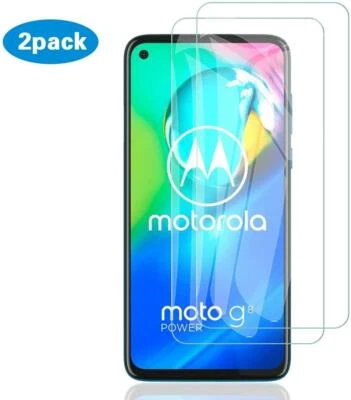 Protector Pantalla Cristal Templado Para Motorola Moto G8 Power, XT2041 9H (Paquete De 2) Foto 1 de 4