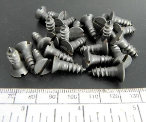 Holzschrauben #12 x 3/4" Schlitz gefräst - Rohstahl - Pqt.25 - Bild 1 von 2