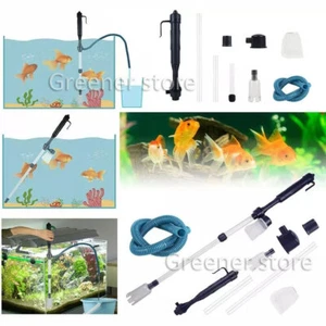 Electric Aquarium Vacuum Siphon Gravel Cleaner Pump Adjustable Fish Tank Cleaner - Picture 1 of 16