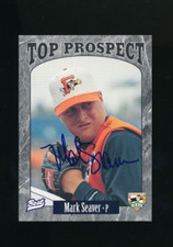 1997 Best Carolina League Top Prospects Mark Seaver #17 signed auto autograph