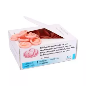 Latex Rubber Finger Cots / Stalls Medium - Box Of 144, Swiss, Anti-Static, Tough - Picture 1 of 1