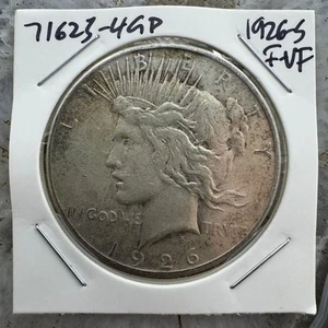 1926-S US 90% Peace Silver Dollar F-VF #71625-4GP - Picture 1 of 4