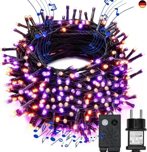 MAGGIFT Halloween Lichterkette, 35M 300 LED Halloween Deko Outdoor/Indoor Lila - Bild 1 von 8