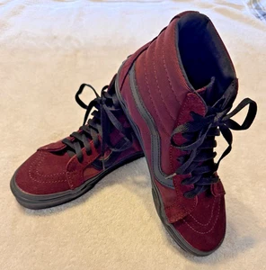 VANS Slim Drizzle (SZ-Mens 6/ Womens 7.5) Burgundy Black Skate Shoes Sneakers - Foto 1 di 8