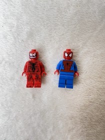 Lego Marvel Superheroes Carnage Minifig Lot #76036 Damaged/ Spiderman 
