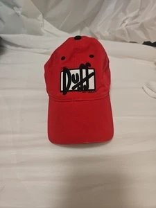 The Simpsons DUFF Beer Hat Anoma One Size Fits All Baseball Adjustable Cap - Picture 1 of 12