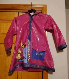 Disney's Aladdin Princess Jasmine Purple Raincoat Size 10 - Picture 1 of 5