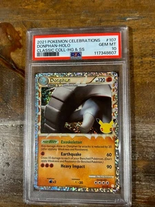 POKEMON 2021 2 Celebrazioni Classic Coll DONPHAN HG & SS #107 PSA 10 Gemme Holo 4 - Foto 1 di 2