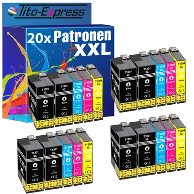Patronen für Epson T1301 -T1304 Stylus Office SX535WD BX525WD WF-3520DWF WF-7525 - Bild 1 von 4
