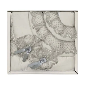 Edredón de invierno con encaje cama de matrimonio Renato Balestra Penélope 4288 - Imagen 1 de 12