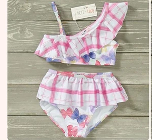 7-8 Pete And Lucy 2 PC Swimsuit Free Like A Butterfly NWT - Picture 1 of 4