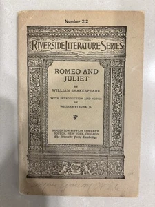 Riverside Literature Series  Number 212 Vintage Romeo and Juliet Shakespeare - Picture 1 of 2