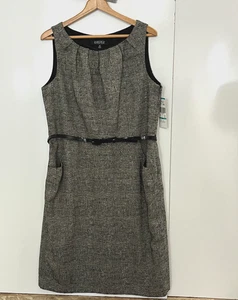 NEW Kasper Tweed Sheath Dress Women's Size 16 Classic Officecore Academia Preppy - Picture 1 of 9