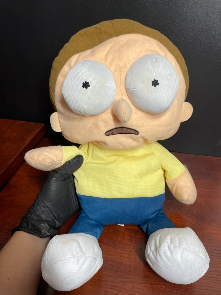 Brinquedo de pelúcia adulto Morty de Rick & Morty grande 18 lugares fábrica com chaveiro - Imagem 1 de 4