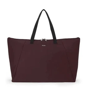 TUMI VOYAGEUR Just-In Case Tote Bag Handbang Large DEEP PLUM NEW RARE COLOR!! - Picture 1 of 22