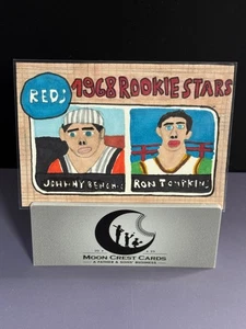 Johnny Bench (Sketch Card #1/1) | 1968 Topps RC Ricreazione | da 12 anni Trevor - Foto 1 di 2