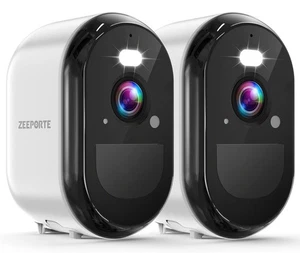 2K Security Cameras Wireless Outdoor WiFi Battery Powered Indoor Camera Home 2pk - Picture 1 of 7