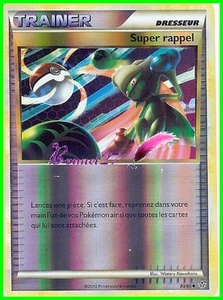 Carte Pokemon " TRAINER " Super Rappel Déchaînement 83/95 UNCO HOLO VF - Imagen 1 de 1