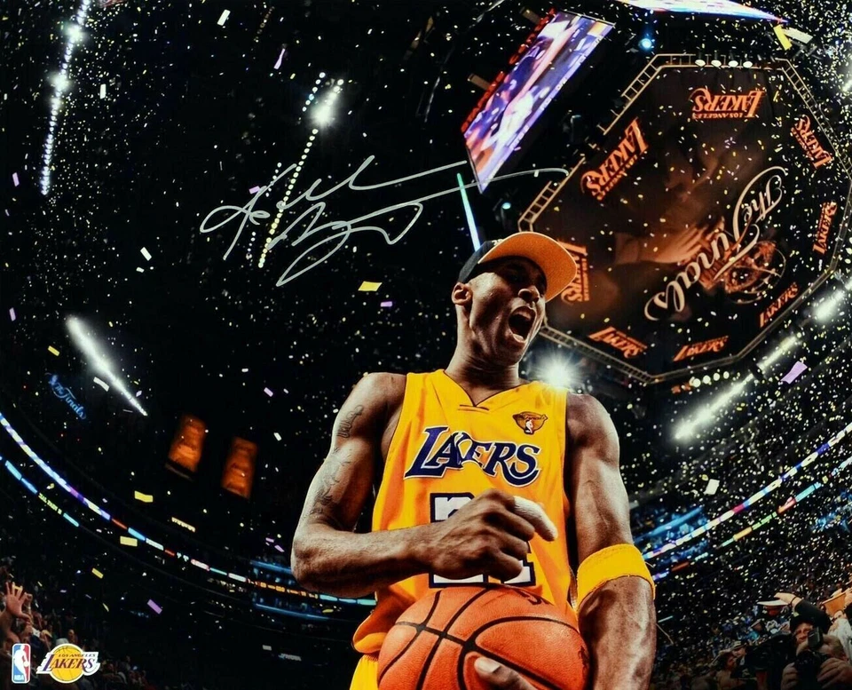 REIMPRESIÓN DE FOTO DE CELEBRIDAD FIRMADA POR KOBE BRYANT 8X10 Foto 1 de 1