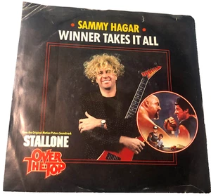 Sammy Hagar 7" 45 Record & Picture Sleeve Winner Takes It All / The Fight (Instr - Picture 1 of 5