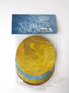 Coaster of Kings set of 4 Game of Thrones Sealed Nerd Block Fantasy - Picture 1 of 4