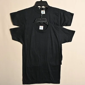 Vintage Cal Cru Youth M Black Basic Short Sleeve T-Shirts - Lot of 2 - 4433 - Picture 1 of 5