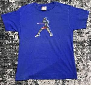 Vintage Nike Basketball TShirt Youth Size Large White Tag Made In USA - Picture 1 of 9