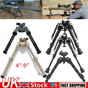 6"-9" Adjustable Bipod QD Tactical Air Rifle Bipod Metal Spring Swivel Hunting~ - Picture 1 of 40
