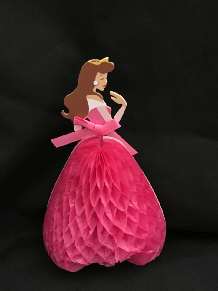 Disney Princess Pink Dress 3D Pop Up Card Love Girl Magic Wedding - Image 1 of 1
