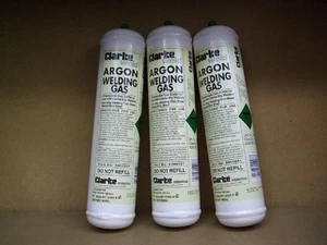 Argon Disposable Mig Tig Gas Cylinders x 3 - Picture 1 of 1