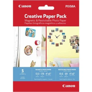 1 Packs CANON Magnetic & Restickable Photo Print Paper - Pics on Refrigerator! - Afbeelding 1 van 2