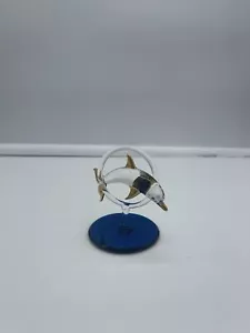 Glas Baron Delfin springt durch Reifen Glasfigur - Bild 1 von 6