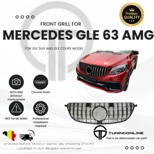 Calandre pour Mercedes GLE 63 amg (s) Panamericana look chromée - Afbeelding 1 van 6