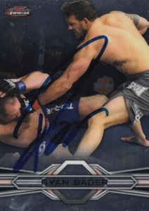 Ryan Bader Signed 2013 Topps Finest UFC Card #28 PSA/DNA COA Bellator Autograph - Picture 1 of 24
