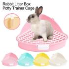 Rabbit Litter Box Potty Trainer Cage Accessories Pet Toilets` Tray Pee Pan R8Y4
