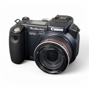 Canon PowerShot Pro1 PC1057 Black 8MP Digital Camera 7x For Parts K7504 - Picture 1 of 11