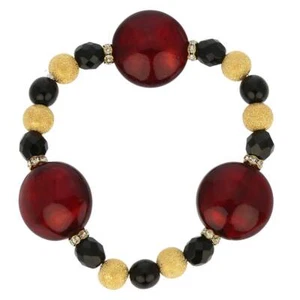GlassOfVenice Murano Glass Magic Bracelet - Ruby Red - Picture 1 of 3