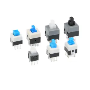 5,8*5,8/7*7/8,5*8,5 mm interruttori pulsante interruttore di bloccaggio doppia fila autobloccanti 6 P - Foto 1 di 6
