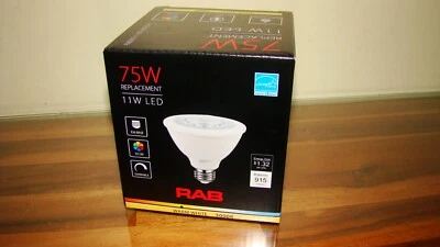 RAB PAR30S-11-930-40D-DIM DIMMABLE LED LAMP LIGHT BULB, 11W, 3000K Warm White - Image 1 of 4