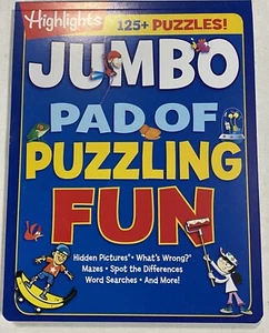 Jumbo Pad of Puzzling Fun by Highlights (2016, Trade Paperback) - Picture 1 of 3