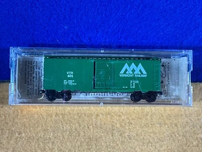 J11-86 TRAIN CAR BOXCAR - N SCALE - KADEE MICRO-TRAINS #20200 - VERMONT RAILWAYS - Image 1 of 4