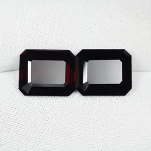 12.22 Cts Best Luster Natural Red Garnet - Octagon Fancy Cut Pair....!!! - Picture 1 of 2