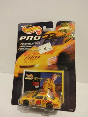 NASCAR Hot Wheels Pro Racing Superspeedway 1997 Car w/ Card - Sterling Martin #4 - Image 1 of 3