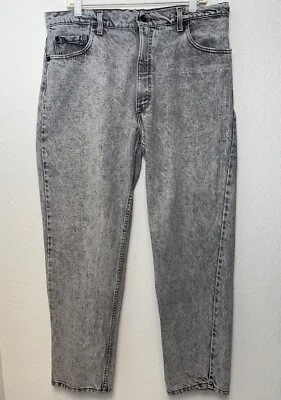 Levis 513 Gray Acid Wash Jeans - Vintage - Made In USA - Rare - Image 1 of 4