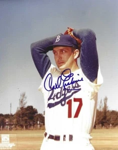 Autogramm signed 8x10 CARL ERSKINE Brooklyn Dodgers Autogrammfoto - mit COA - Bild 1 von 1