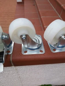 1 Lenkrolle 2 Lenkrollen mit Bremse. Für Beispiel Schwere Blumentopf Rollbretter - Bild 1 von 4