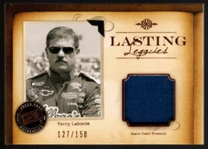 TERRY LABONTE 127/150 FIRESUIT PATCH SP 2010 PRESS PASS LASTING LEGACIES - Picture 1 of 1