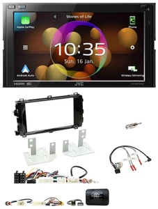 JVC DAB Lenkrad 2DIN Bluetooth USB Autoradio für Toyota Auris 2013-2015 schwarz - Bild 1 von 11